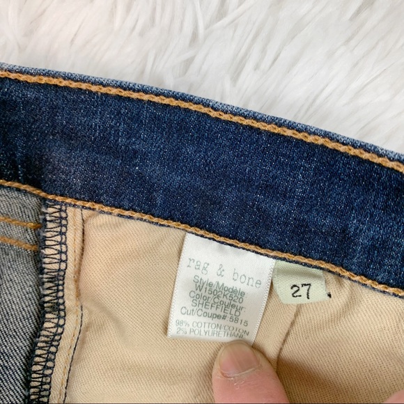 Rag & Bone The Skinny Jean in Sheffield mid rise distressed - Picture 9 of 12